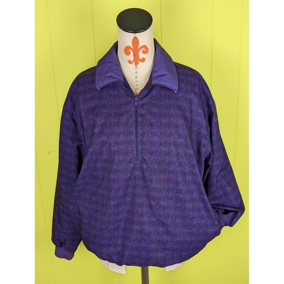 VTG 90's Forrester's OR USA Men's M Gore Tex Windbreaker Jacket Purple Lined - Picture 2 of 12